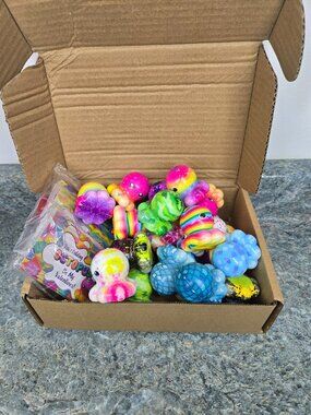 Mini Octopus Squishy Toys Valentine Classroom Favors Fidget Party Goodie Bag-24